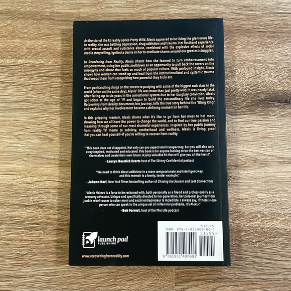 Recovering From Reality by Alexis Haines Paperback Book - Picture 5 of 6